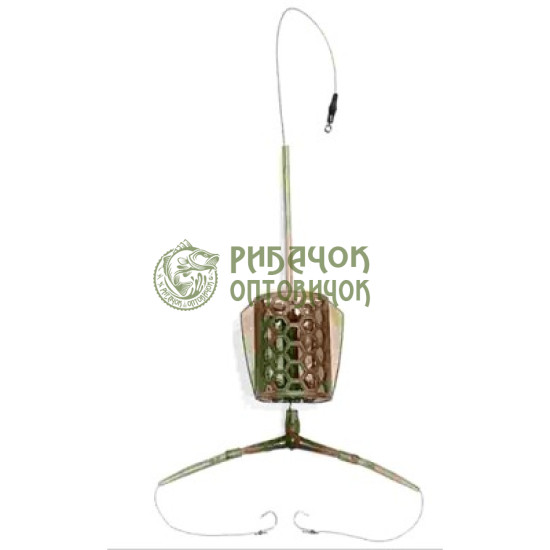 Козак Оснащення серії FT №37 Гачки MUSTAD, Годівниця ФІДЕР 2 гачки, 40 гр.