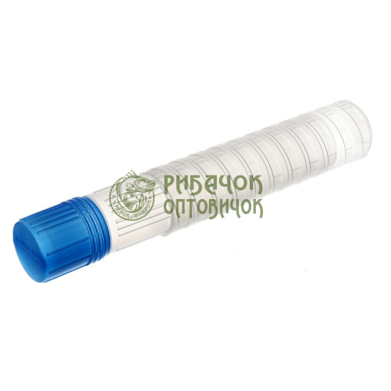 Тубус пластиковий для поплавців з кришкою D-4.5 см., 27/40 см.