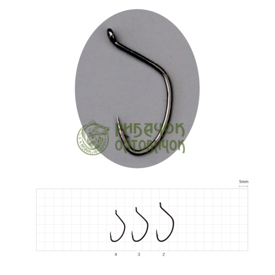 Гачок SASAME CARP REVO №4 F-865 NS (13 шт)