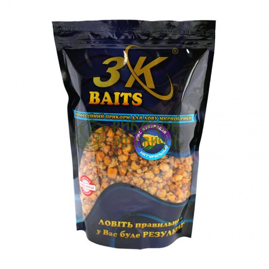 3Kbaits Зерновий МіКС КУКУРУДЗА (натуральный) 1000г.