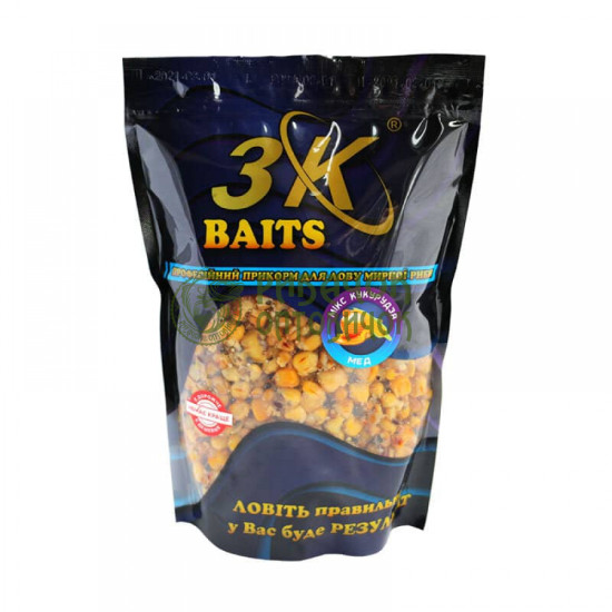3Kbaits Зерновий МіКС КУКУРУДЗА (мед) 1000г.