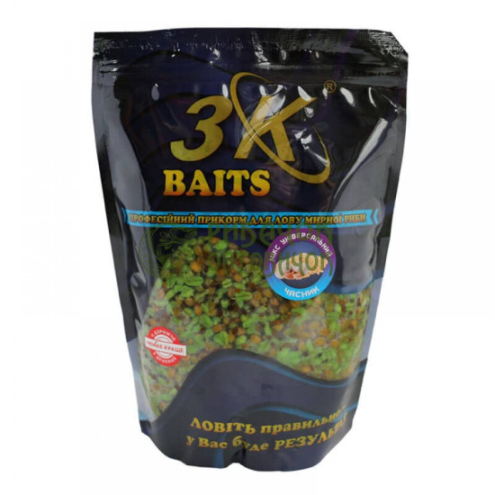 3Kbaits Зерновий МІКС УНИВЕРСАЛЬНИЙ (часник) 1000г