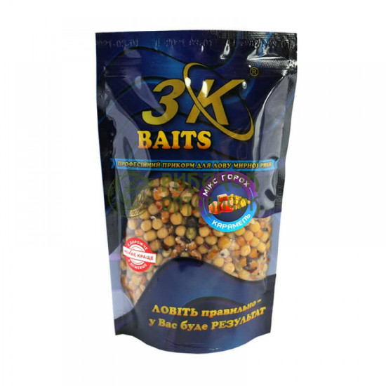 3Kbaits Зерновий МіКС ГОРОХ (карамель) 500г