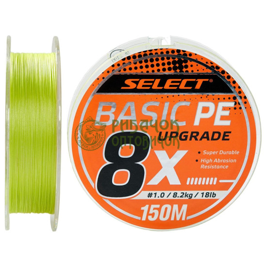 Шнур Select Basic PE 8*150 m (салат.)# 0.6/0.1mm 12lb/5.5kg