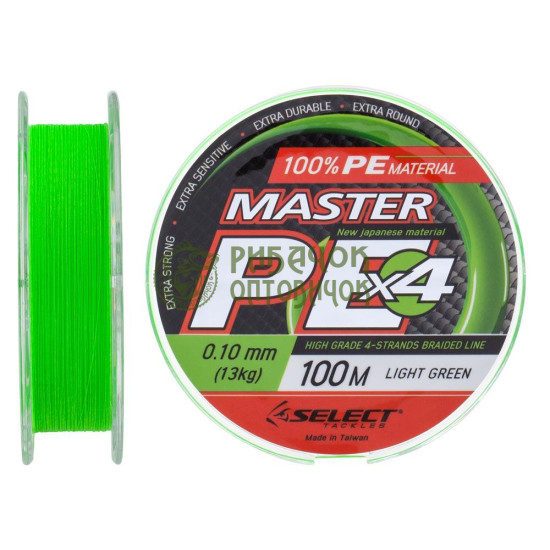 Шнур Select Master PE 100 m (салат.) 0.20mm 24kg