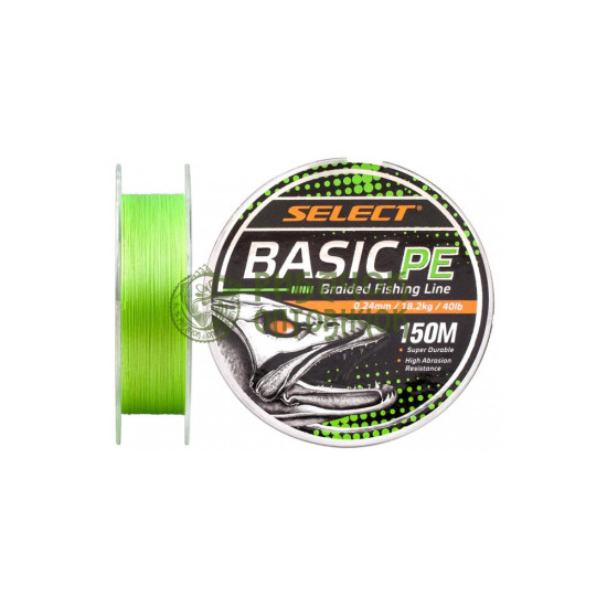 Шнур Select Basic PE 150m (салат.) 0.16mm 8,3kg