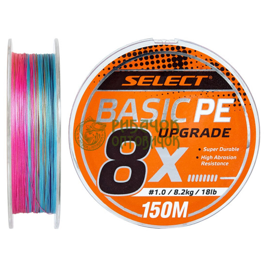Шнур Select Basic PE 8*150 m (мульті)# 1.5/0.18mm 22lb/10kg