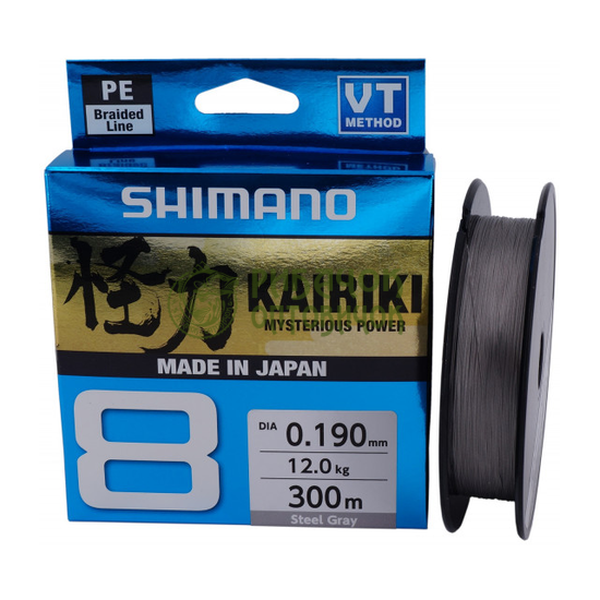 Шнур Shimano Kairiki 8PE (Steel Gray) 150m 0.215mm 20.8kg
