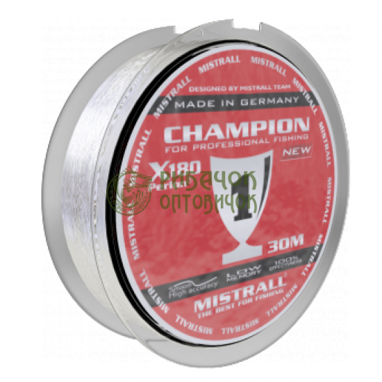 Волосінь MISTRALL Champion (10 шт/уп) 30 m 0,16 мм