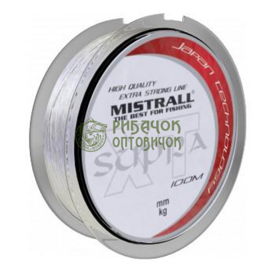Волосінь Mistrall Supra 100m (10 шт/уп) 0,20 mm 5,9 kg