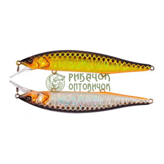 Воблер Jackall RV-Minnow 110SP 110mm 16.3g HL Gold  Silver & Black