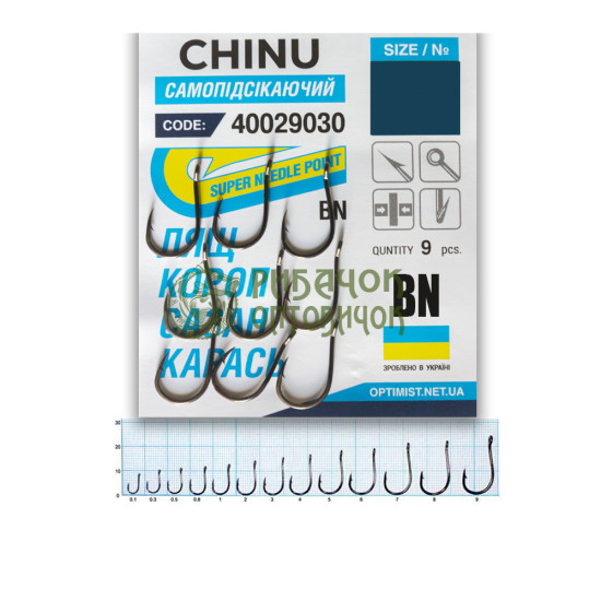 Гачок Optimist Chinu BN №8