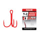 Трійник Fishing ROI Treble Hook T-2 RED #8 (уп.5шт)