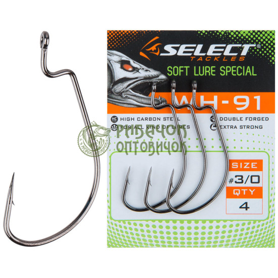Гачок Select (офсет) WH-91 #2/0 (5 шт/уп)