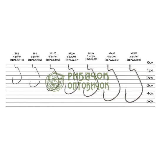 Гачок Select (офсет) WH-33 #1 (6шт/уп)
