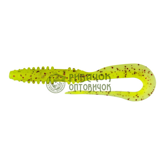 Keitech Mad Wag Mini 3.5 (10 шт/уп.) к:pal#01 chartreuseredflake