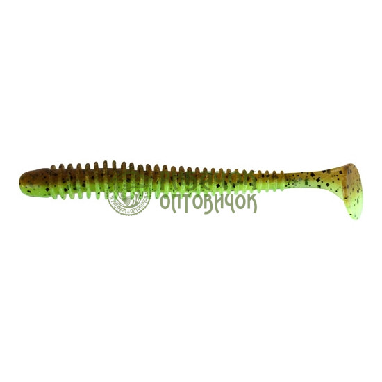 Keitech Swing Impact 3,5 (8 шт/уп.) к:401 Green Pumpkin/ chartreuse
