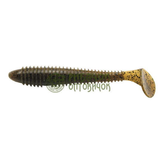 Keitech Swing Impact FAT 3.8 (6 шт/уп.) k:101 green pumpkin pp.