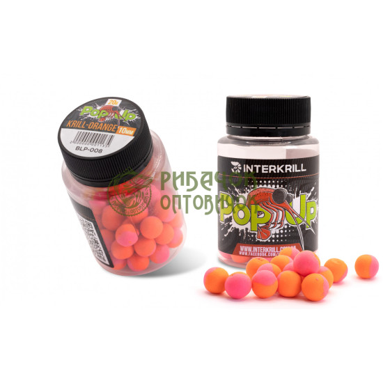 Бойли 10мм Pop-up "Krill Orange", 20 г