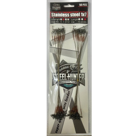 Набір повідців "Steel Hunter" Steinless steel 15 см 5 кг (50 шт/уп)