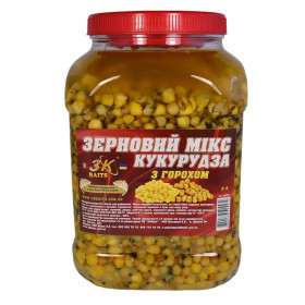 Зерновий МіКС КУКУРУДЗА (з горохом) банка 3л