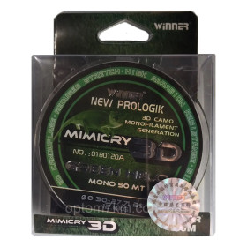 Волосінь Winner NEW PROLOGIK MIMICRY 3D Green Helo 50 м, 0,10 mm