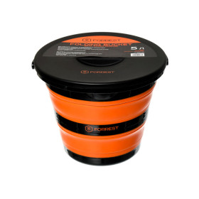 Відро Forrest Folding Bucket with cover (силіконове з кришкою) помаранчевий  5л.