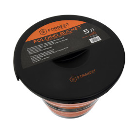 Відро Forrest Folding Bucket with cover (силіконове з кришкою) помаранчевий  5л.