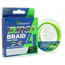 Шнур плетений Intech First Braid X4 100 m PE#0.6 (4.54 кг)