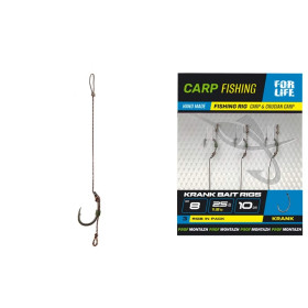 Готовий бойловий повідець KRANK BAIT RIGS (8кр/10см/25Lb/11,5кг) (3шт/пачка)(5пачек/1упаковка)