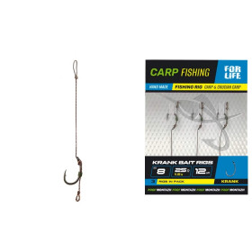 Готовий бойловий повідець KRANK BAIT RIGS (8кр/12см/25Lb/11,5кг) (3шт/пачка)(5пачек/1упаковка)