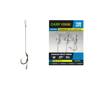 Готовий бойловий повідець KRANK BAIT RIGS (6кр/10см/25Lb/11,5кг) (3шт/пачка)(5пачек/1упаковка)