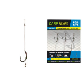 Готовий бойловий повідець KRANK BAIT RIGS (6кр/12см/25Lb/11,5кг) (3шт/пачка)(5пачек/1упаковка)