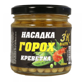 3Kbaits Насадка "Горох" Premium (креветка) 200мл