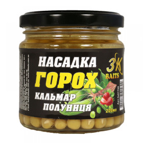 3Kbaits Насадка "Горох" Premium (кальмар-полуниця) 200мл