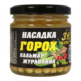 3Kbaits Насадка "Горох" Premium (кальмар-журавлина) 200мл