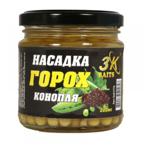 3Kbaits Насадка "Горох" Premium (конопля) 200мл