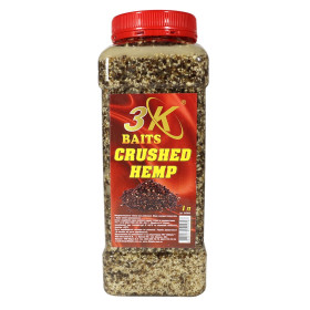 3Kbaits Подрібнена конопля (натуральна) банка 1л