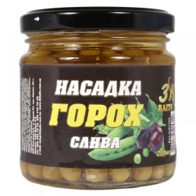 3Kbaits Насадка "Горох" Premium (слива) 200мл