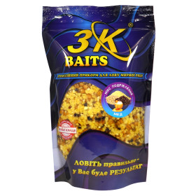 3Kbaits Подрібнений Зерновий МІКС (мед) 500г. (14шт/ящ)