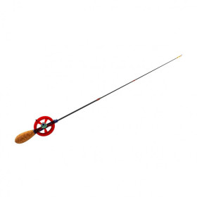Вудка зимова AKARA Ledeer F 455  з катушкою Red (без кивкова хлист Hi Carbon medium teleskop 2 составний) вага 22г. довжина 55см.