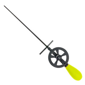 Вудка зимова AKARA Ledeer N  з котушкою Yellow (хлист полікарбонат) вага 20,5г. довжина 29,5см.