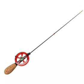 Вудка зимова AKARA Ledeer F 415 з котушкою Red (без кивкова хлист Hi Carbon fast ) вага 20г. довжина 41см.