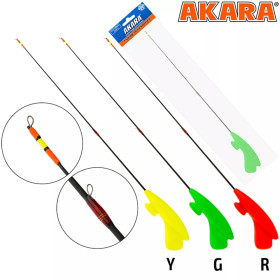 Вудка зимова AKARA Lucky Punch F 360 з кільцями Green