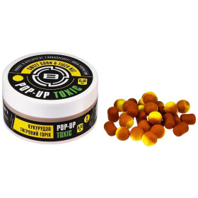 Бойли Brain Toxic Pop-Up Sweet Corn & Tiger Nut (кукурудза + тигровий горіх) 10mm + 8x12mm 34g
