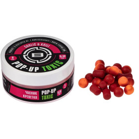Бойли Brain Toxic Pop-Up Krill & Garlic (креветка + часник) 8mm + 6x10mm 34g
