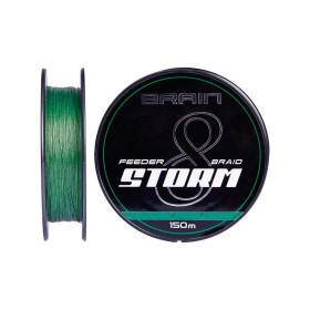 Шнур Brain Storm 8X (green) 150m 0.08mm 11lb/4.8kg
