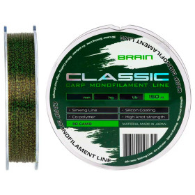 Волосінь Brain Classic Carp Line 3D camo 150m 0,28mm 7,9kg 18lb