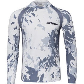 Джерсі Brain Hooded Jersey Splash L sun protect gray