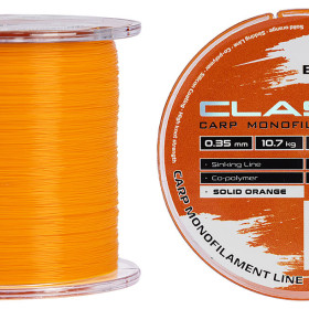 Волосінь Brain Classic Carp Line Solid orange 600m 0,35mm 10,7kg 25lb